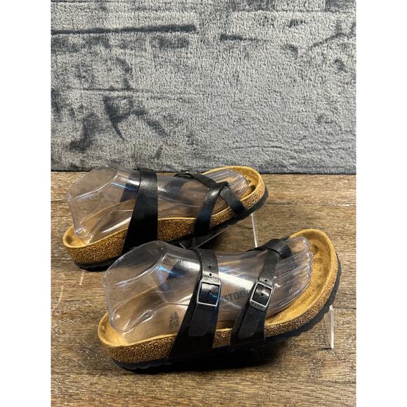 Birkenstock Mayari Birko-Flor sandals in black Women’s Size 38 US 7-7.5 - Picture 2 of 9